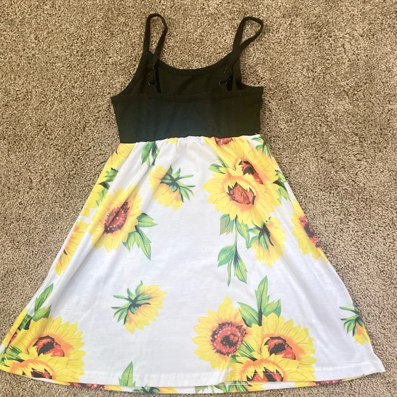 PatPat Black and White Sundress Sleeveless Spaghetti Strap - Picture 2 of 4